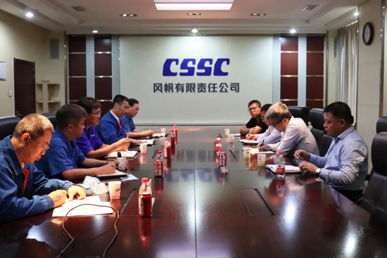 保定市競秀區(qū)區(qū)長劉相偉到中國船舶風帆公司調(diào)研